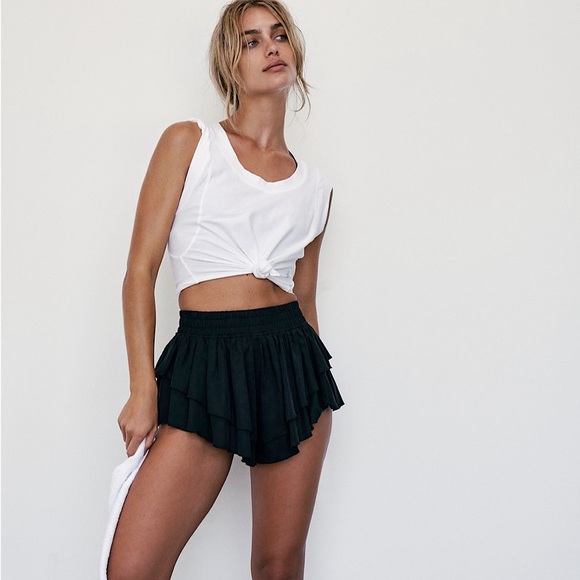 NEW Free People Prima Shorts In Black - Picture 4 of 15
